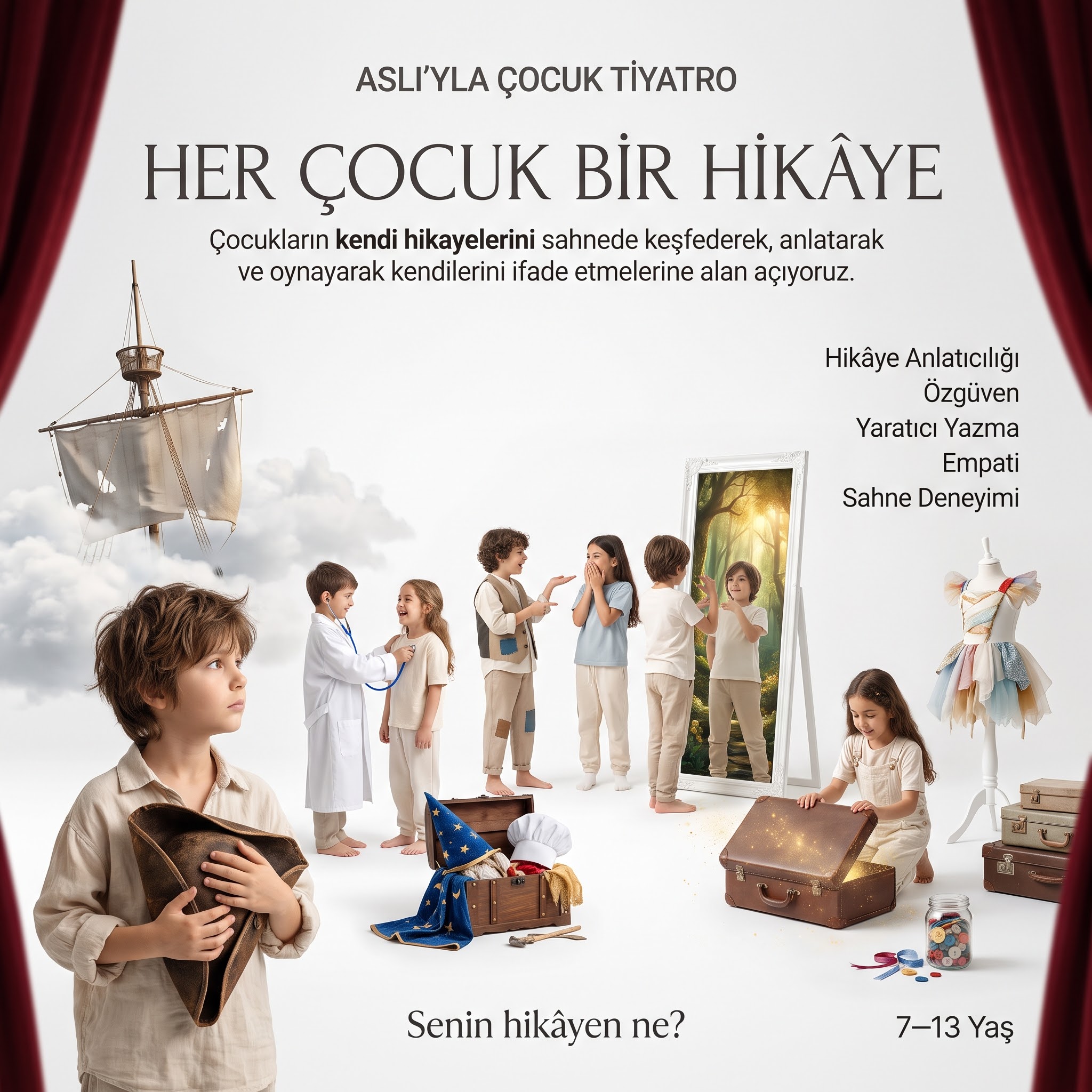 Her çocuk bir hikâye — çocuk tiyatro 7-13 yaş